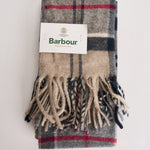 Sciarpa uomo tartan beige e grigia USC0324 TN31 BARBOUR 