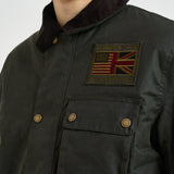 Giubbotto uomo cerato verde scuro MWX1853 SG91 BARBOUR INTERNATIONAL 