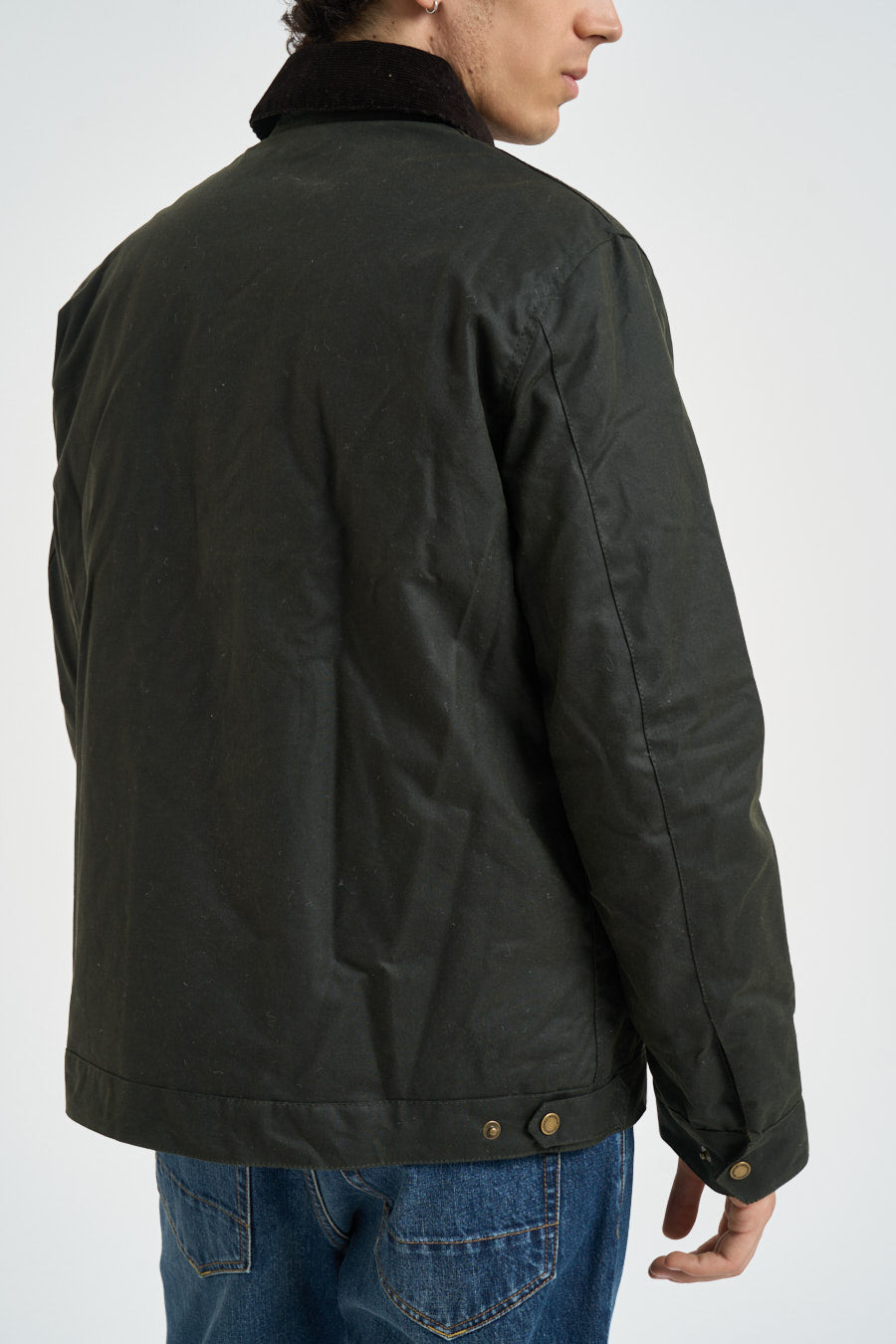 Giubbotto uomo cerato verde scuro MWX1853 SG91 BARBOUR INTERNATIONAL 