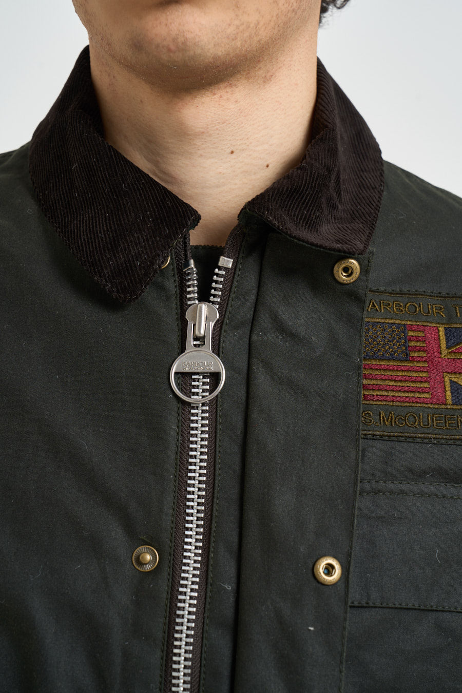 Giubbotto uomo cerato verde scuro MWX1853 SG91 BARBOUR INTERNATIONAL 
