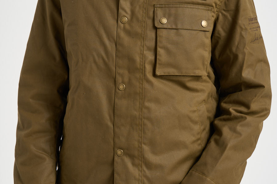 Giubbotto uomo cerato verde oliva MWX1853 SN32 BARBOUR INTERNATIONAL 