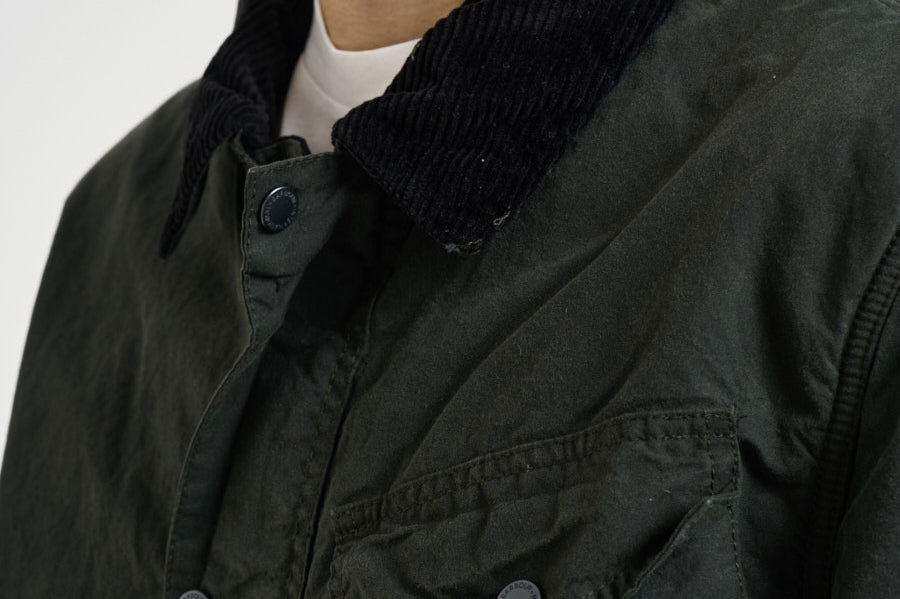 Giacca uomo Drifter in cotone cerato verde MWX2600 SG51 BARBOUR INTERNATIONAL 