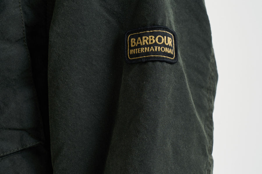 Giacca uomo Drifter in cotone cerato verde MWX2600 SG51 BARBOUR INTERNATIONAL 