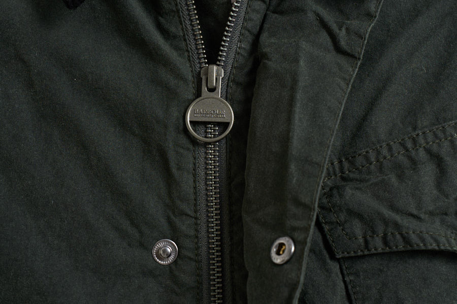 Giacca uomo Drifter in cotone cerato verde MWX2600 SG51 BARBOUR INTERNATIONAL 
