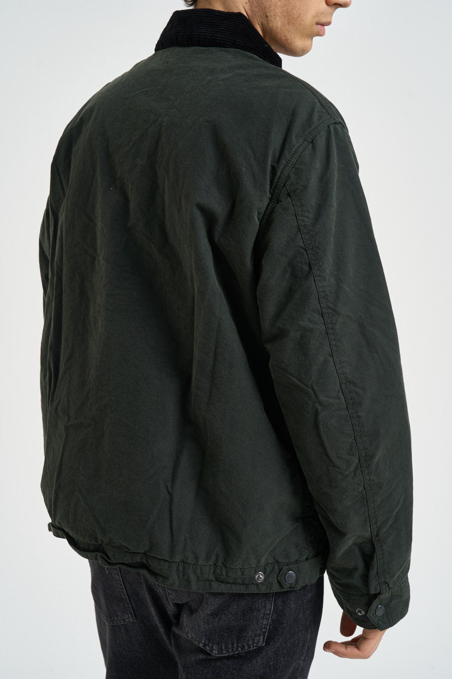 Giacca uomo Drifter in cotone cerato verde MWX2600 SG51 BARBOUR INTERNATIONAL 