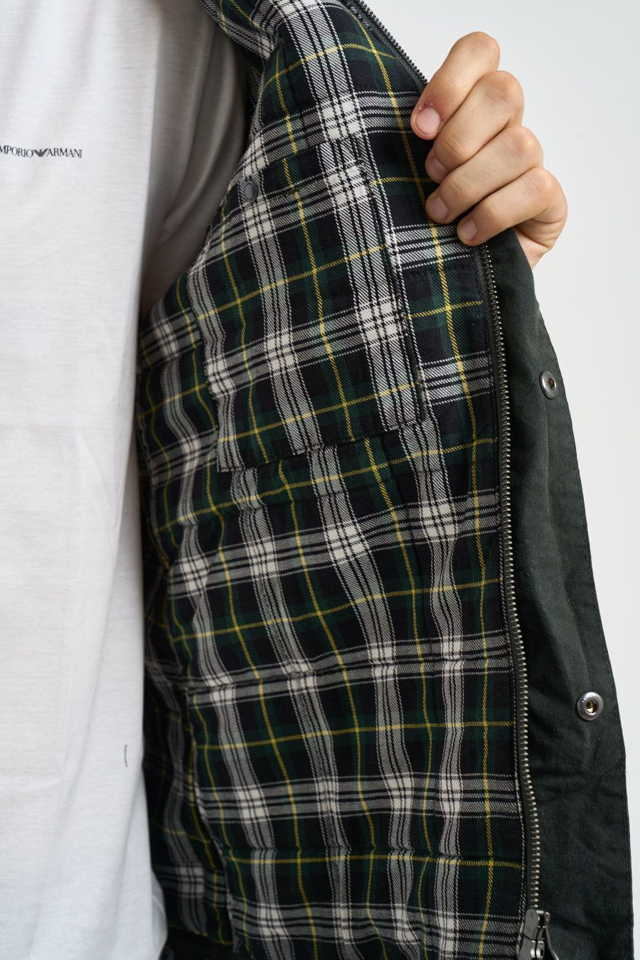 Giacca uomo Drifter in cotone cerato verde MWX2600 SG51 BARBOUR INTERNATIONAL 