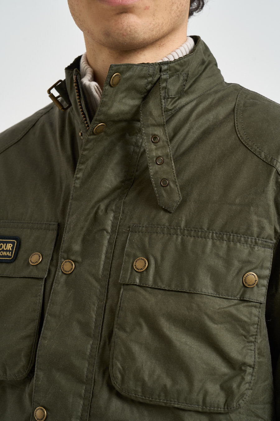 Giacca uomo Merton verde MWX2601 OL54 BARBOUR INTERNATIONAL 