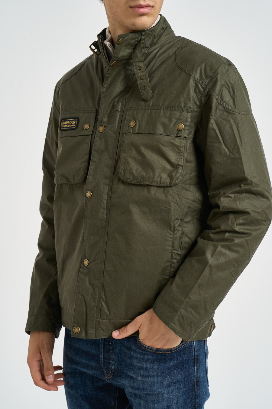 Giacca uomo Merton verde MWX2601 OL54 BARBOUR INTERNATIONAL 