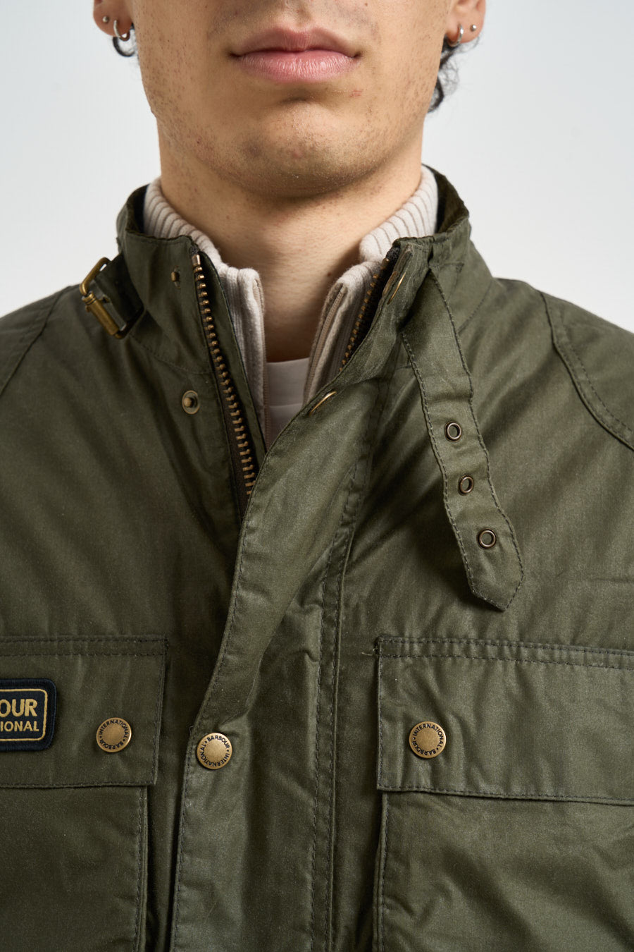 Giacca uomo Merton verde MWX2601 OL54 BARBOUR INTERNATIONAL 