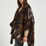 Mantella donna stampa navaho multicolor S1212 2800286 BAZAR DELUXE 
