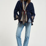 Cappa donna fantasia navaho blu navy S1250 2800288 BAZAR DELUXE 
