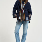 Cappa donna fantasia navaho blu navy S1250 2800288 BAZAR DELUXE 