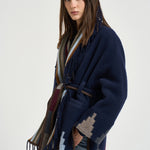 Cappa donna fantasia navaho blu navy S1250 2800288 BAZAR DELUXE 