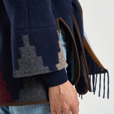 Cappa donna fantasia navaho blu navy S1250 2800288 BAZAR DELUXE 