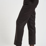 Pantaloni donna con elastico sul retro moro ALICIA LONG ZG1202XDK BROWN BERWICH 