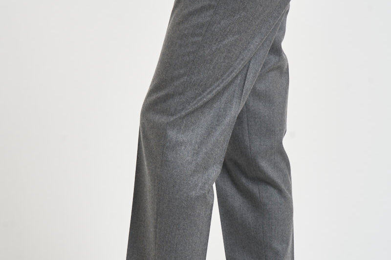 Pantaloni donna con elastico sul retro grigio chiaro ALICIA LONG ZG1202XMID GREY BERWICH 