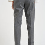Pantaloni donna con elastico sul retro grigio chiaro ALICIA LONG ZG1202XMID GREY BERWICH 