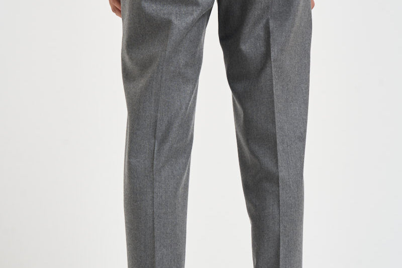 Pantaloni donna con elastico sul retro grigio chiaro ALICIA LONG ZG1202XMID GREY BERWICH 