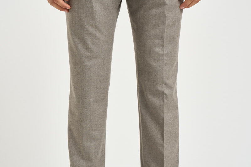 Pantalone uomo sartoriale tortora BARBER VB8996DESERT BERWICH 