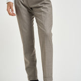 Pantalone uomo sartoriale tortora BARBER VB8996DESERT BERWICH 