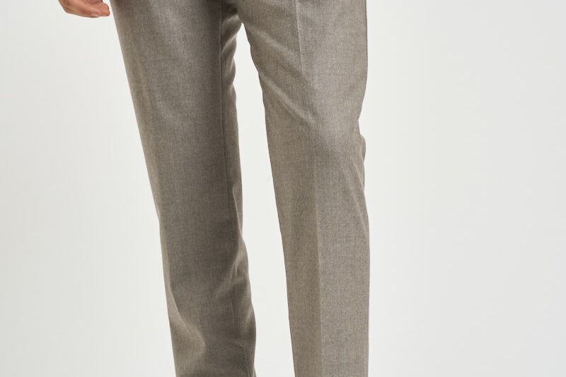 Pantalone uomo sartoriale tortora BARBER VB8996DESERT BERWICH 
