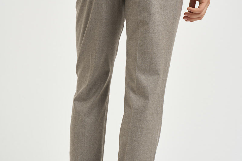 Pantalone uomo sartoriale tortora BARBER VB8996DESERT BERWICH 