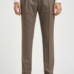 Pantalone uomo sartoriale beige BARBER VB8996DK BEIGE BERWICH 