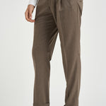 Pantalone uomo sartoriale beige BARBER VB8996DK BEIGE BERWICH 