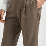 Pantalone uomo sartoriale beige BARBER VB8996DK BEIGE BERWICH 