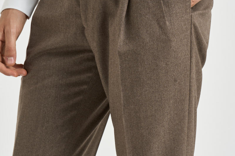Pantalone uomo sartoriale beige BARBER VB8996DK BEIGE BERWICH 