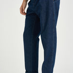Pantalone uomo con pinces blu denim CHIAIAJ KK1002SW BERWICH 