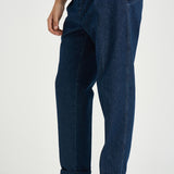 Pantalone uomo con pinces blu denim CHIAIAJ KK1002SW BERWICH 
