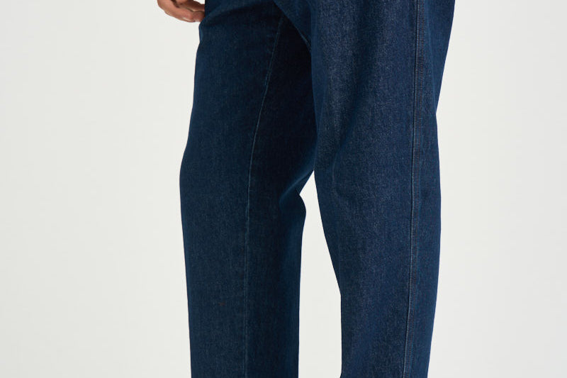 Pantalone uomo con pinces blu denim CHIAIAJ KK1002SW BERWICH 