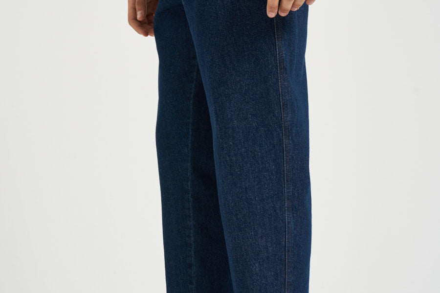 Pantalone uomo con pinces blu denim CHIAIAJ KK100SW BERWICH 