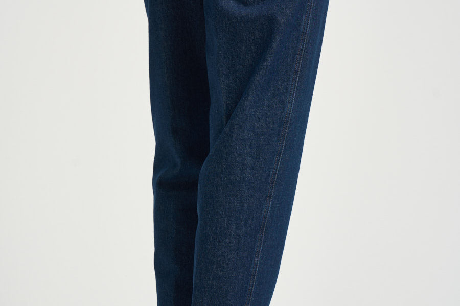 Pantalone uomo con pinces blu denim CHIAIAJ KK100SW BERWICH 