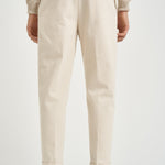 Pantalone uomo con pinces panna CHIAIAJ KK100WHITE BERWICH 