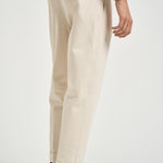 Pantalone uomo con pinces panna CHIAIAJ KK100WHITE BERWICH 