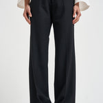 Pantaloni donna a palazzo neri PATRIZIA BE1330XBLACK BERWICH 