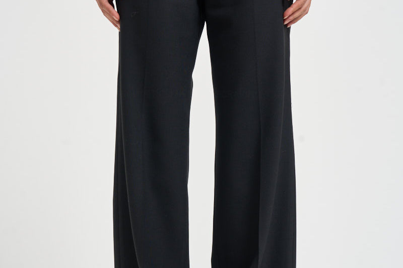 Pantaloni donna a palazzo neri PATRIZIA BE1330XBLACK BERWICH 