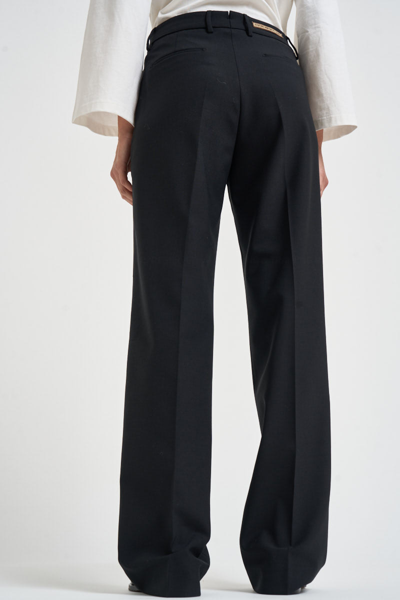 Pantaloni donna a palazzo neri PATRIZIA BE1330XBLACK BERWICH 