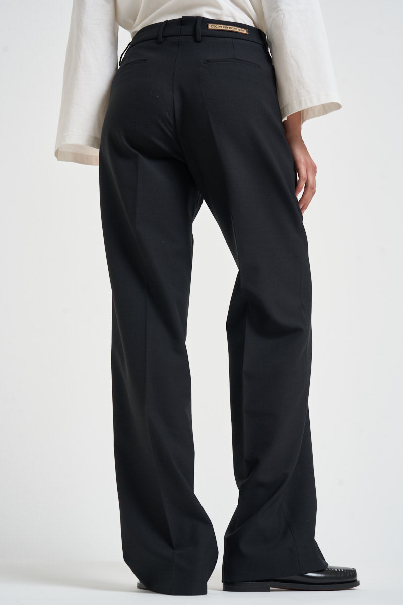 Pantaloni donna a palazzo neri PATRIZIA BE1330XBLACK BERWICH 