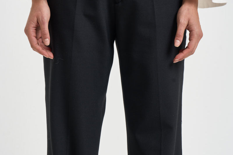 Pantaloni donna a palazzo neri PATRIZIA BE1330XBLACK BERWICH 