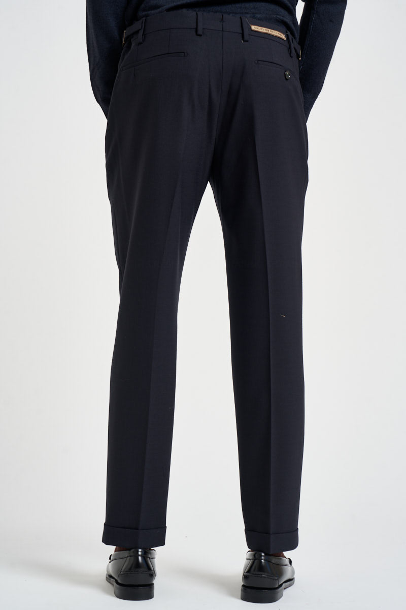 Pantaloni uomo retrolong sartoriali blu RETRO BN7000XBLUBLACK BERWICH 