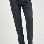 Pantalone uomo con pinces grigio scuro RETRO RD5470DKGREY BERWICH 