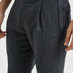 Pantalone uomo con pinces grigio scuro RETRO RD5470DKGREY BERWICH 