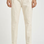 Pantalone uomo dritto panna RETRO TS1620XWHITE BERWICH 