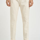 Pantalone uomo dritto panna RETRO TS1620XWHITE BERWICH 