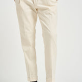 Pantalone uomo dritto panna RETRO TS1620XWHITE BERWICH 