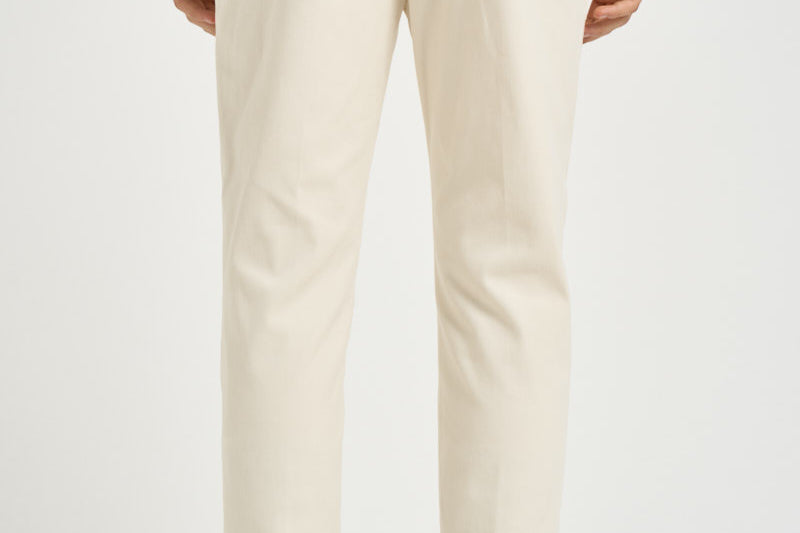 Pantalone uomo dritto panna RETRO TS1620XWHITE BERWICH 