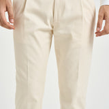Pantalone uomo dritto panna RETRO TS1620XWHITE BERWICH 